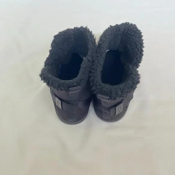 Xero Shoes Women's Ashland Black Ankle Boots Canvas Faux Fur Size 7.5 Booties - Picture 7 of 12